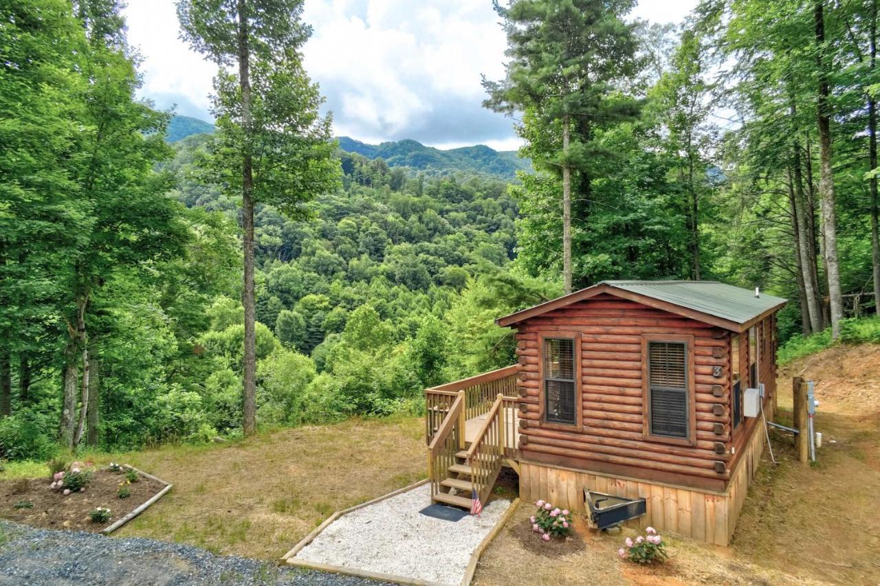 Quaint Log Cabin With Views Near West Jefferson Warrensville Экстерьер фото