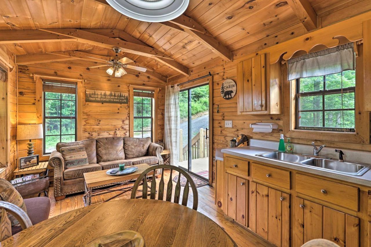 Quaint Log Cabin With Views Near West Jefferson Warrensville Экстерьер фото